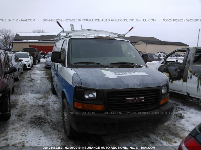 1GTGG25V361214011 - 2006 GMC SAVANA G2500 BLUE photo 6