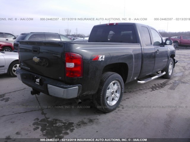 1GCEK29099Z155394 - 2009 CHEVROLET SILVERADO K1500 LT BLACK photo 4