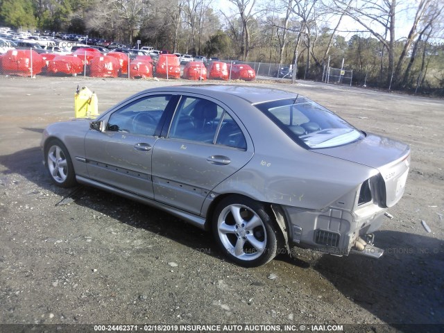 WDBRF52H96F770384 - 2006 MERCEDES-BENZ C GENERATION 2006 230 TAN photo 3