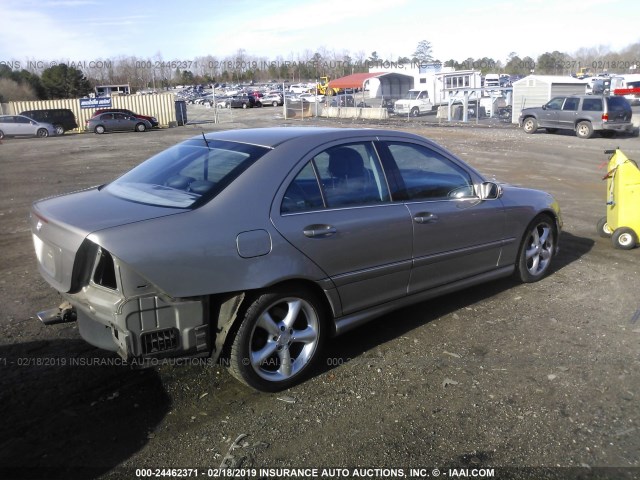 WDBRF52H96F770384 - 2006 MERCEDES-BENZ C GENERATION 2006 230 TAN photo 4