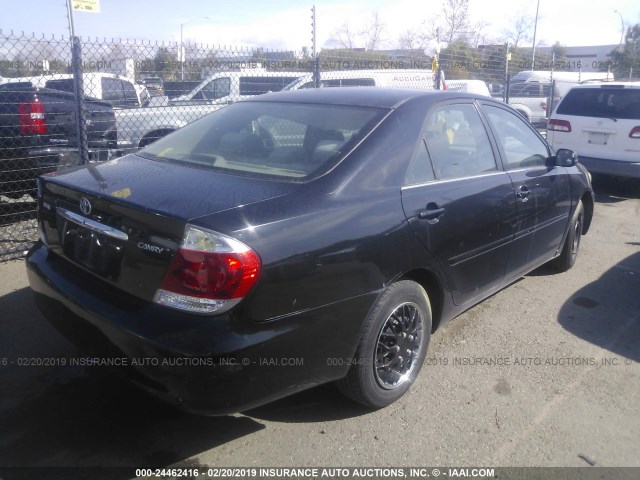4T1BE32K46U734373 - 2006 TOYOTA CAMRY LE/XLE/SE BLACK photo 4