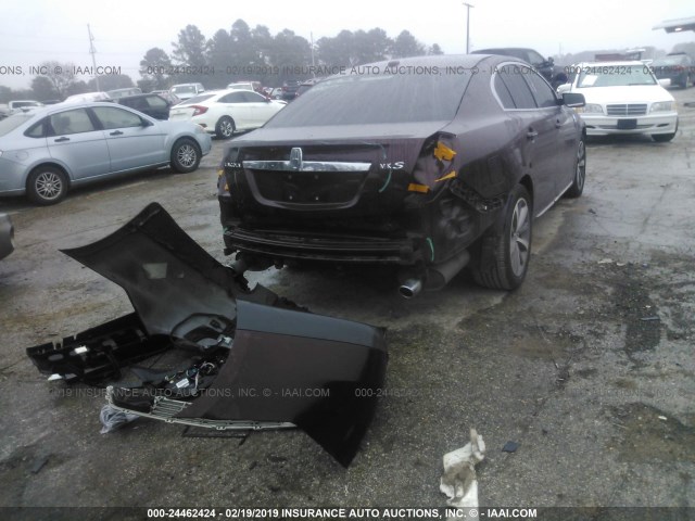 1LNHM93R39G611890 - 2009 LINCOLN MKS MAROON photo 4