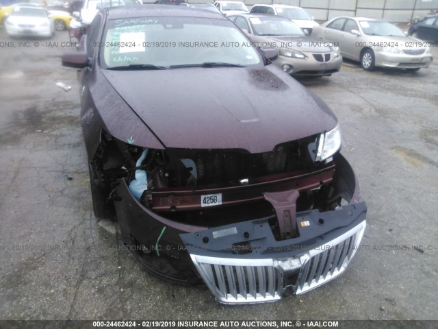 1LNHM93R39G611890 - 2009 LINCOLN MKS MAROON photo 6