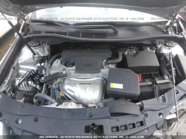 4T4BF1FK6GR583278 - 2016 TOYOTA CAMRY LE/XLE/SE/XSE SILVER photo 10