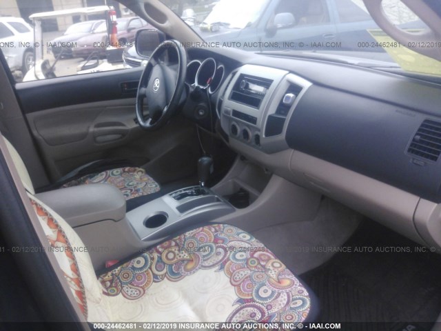 5TEJU62N17Z386622 - 2007 TOYOTA TACOMA DOUBLE CAB PRERUNNER BLACK photo 5