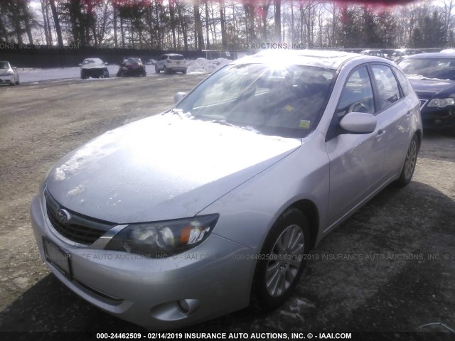 JF1GH60679G814462 - 2009 SUBARU IMPREZA 2.5I PREMIUM SILVER photo 2