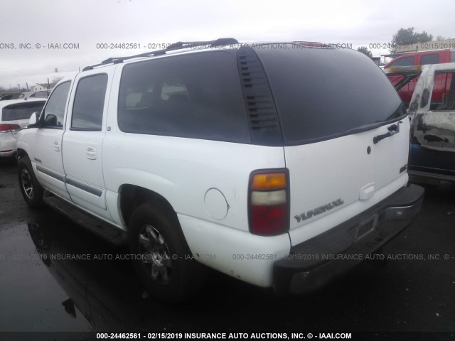 3GKFK16TX3G107699 - 2003 GMC YUKON XL K1500 WHITE photo 3