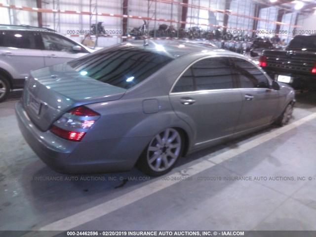 WDDNG71X57A066429 - 2007 MERCEDES-BENZ S 550 SILVER photo 4