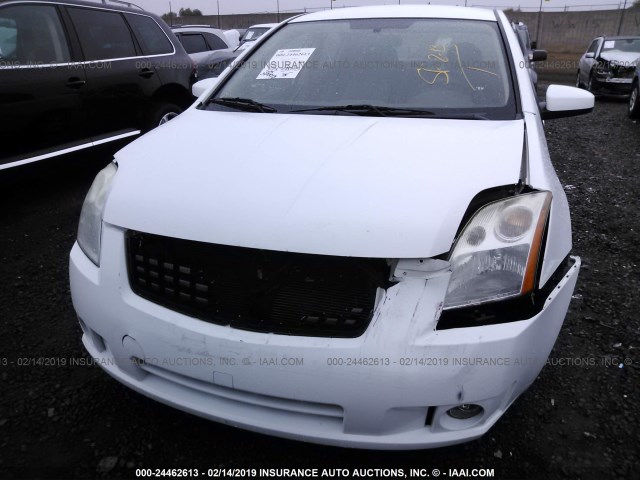 3N1AB61E28L614979 - 2008 NISSAN SENTRA 2.0/2.0S/2.0SL WHITE photo 6