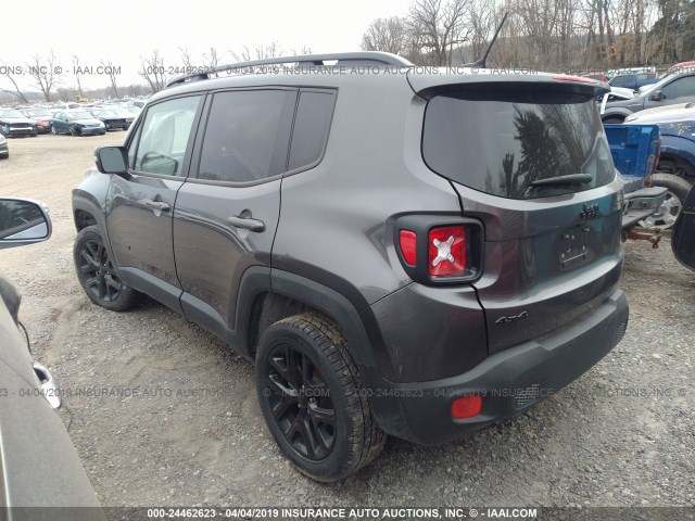 ZACCJBBB8HPG62239 - 2017 JEEP RENEGADE LATITUDE GRAY photo 3