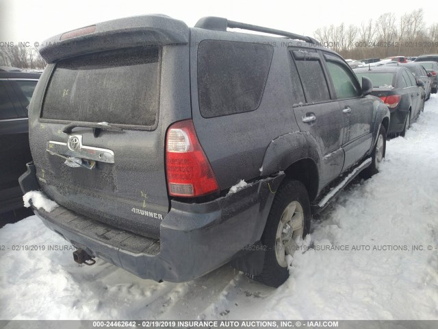 JTEBU14R060092548 - 2006 TOYOTA 4RUNNER SR5/SPORT GRAY photo 4