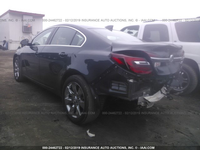 2G4GL5EX4G9180636 - 2016 BUICK REGAL BLACK photo 3