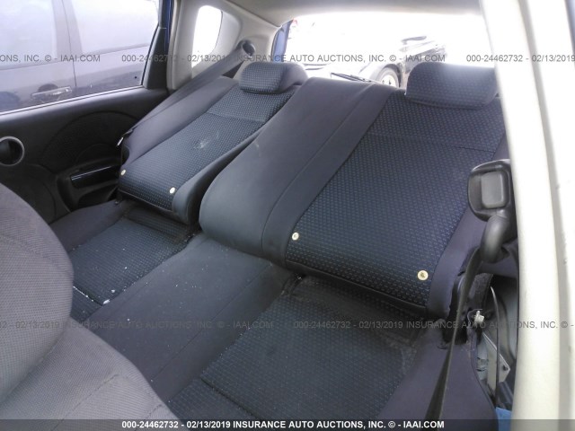 KL1TD66687B733841 - 2007 CHEVROLET AVEO LS BLUE photo 8