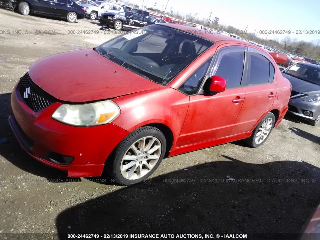 JS2YC417785100825 - 2008 SUZUKI SX4 TOURING RED photo 2