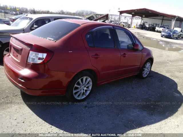 JS2YC417785100825 - 2008 SUZUKI SX4 TOURING RED photo 4