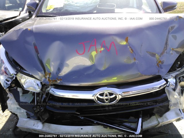 5TDZARFH9FS016225 - 2015 TOYOTA HIGHLANDER LE GRAY photo 10