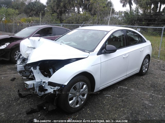 1G1PC5SH9G7209639 - 2016 CHEVROLET CRUZE LIMITED LS WHITE photo 2