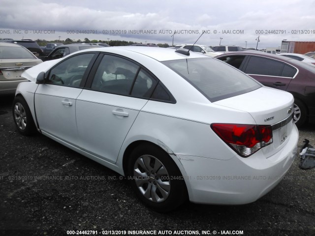 1G1PC5SH9G7209639 - 2016 CHEVROLET CRUZE LIMITED LS WHITE photo 3