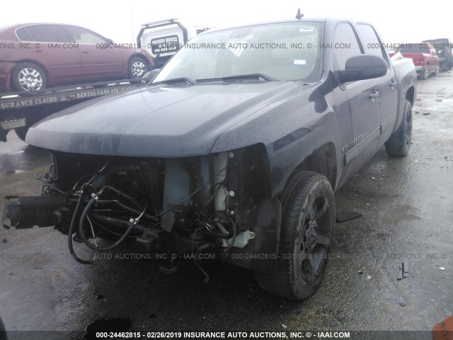 3GCEC13369G167562 - 2009 CHEVROLET SILVERADO C1500 BLACK photo 2