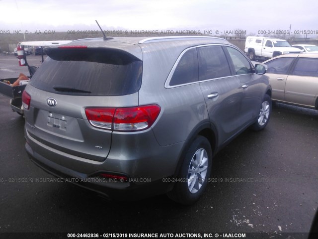 5XYPG4A32HG288166 - 2017 KIA SORENTO LX/L Pewter photo 4