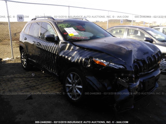 1C4PJLCB1JD587796 - 2018 JEEP CHEROKEE LATITUDE GRAY photo 1