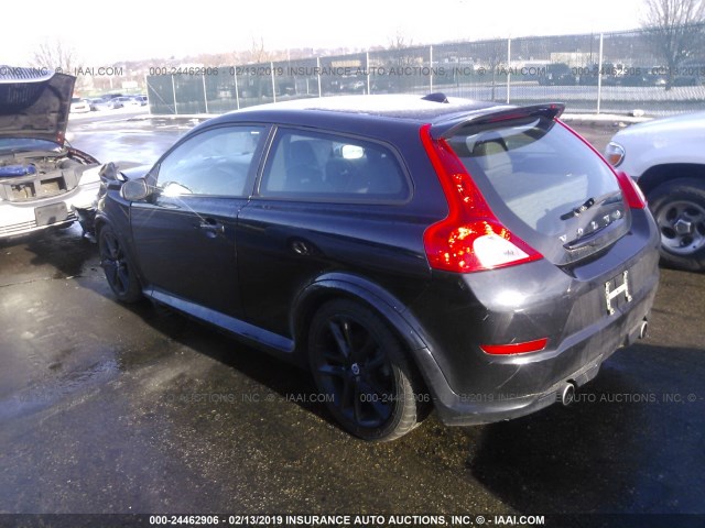 YV1672MK2B2238527 - 2011 VOLVO C30 T5 BLACK photo 3