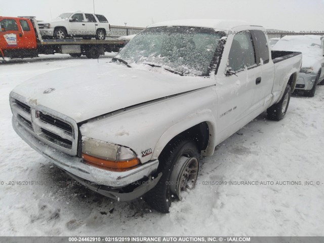 1B7GG22YXXS190803 - 1999 DODGE DAKOTA WHITE photo 2