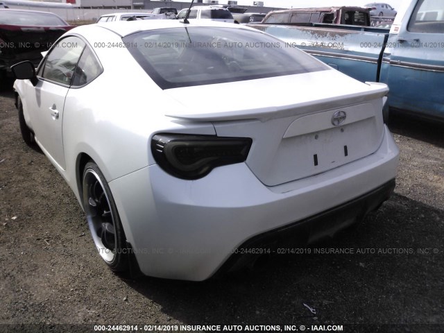 JF1ZNAA18D1723560 - 2013 TOYOTA SCION FR-S WHITE photo 3