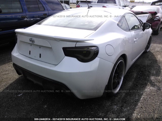 JF1ZNAA18D1723560 - 2013 TOYOTA SCION FR-S WHITE photo 4
