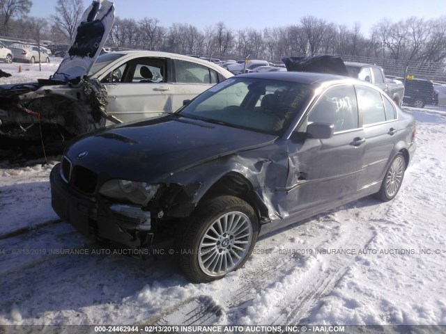 WBAEV53462KM01334 - 2002 BMW 330 I GRAY photo 2