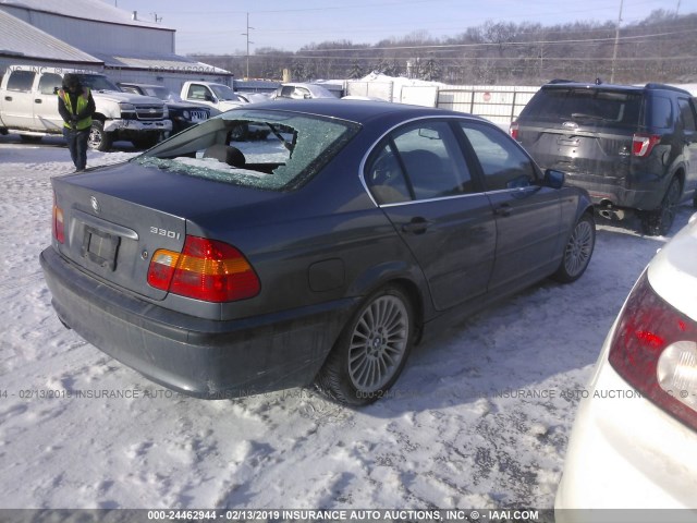 WBAEV53462KM01334 - 2002 BMW 330 I GRAY photo 4