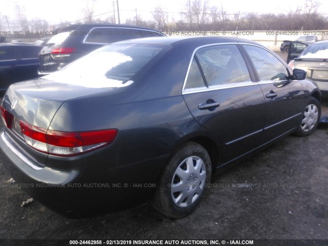 1HGCM56374A172950 - 2004 HONDA ACCORD LX GRAY photo 4