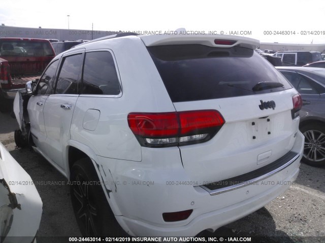 1C4RJECGXEC351322 - 2014 JEEP GRAND CHEROKEE OVERLAND WHITE photo 3