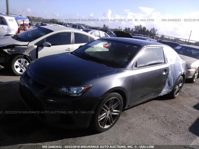 JTKJF5C75B3013815 - 2011 TOYOTA SCION TC ნაცრისფერი ფოტო 2