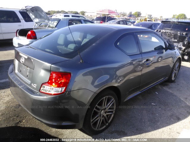 JTKJF5C75B3013815 - 2011 TOYOTA SCION TC ნაცრისფერი ფოტო 4
