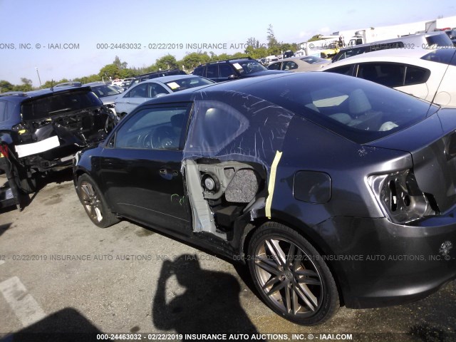JTKJF5C75B3013815 - 2011 TOYOTA SCION TC ნაცრისფერი ფოტო 6