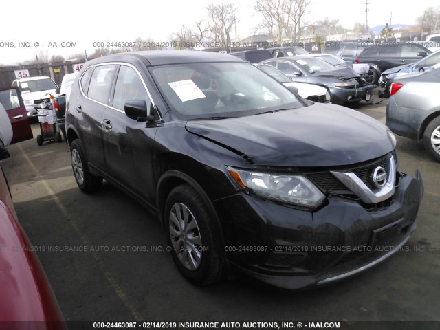 JN8AT2MV2GW152726 - 2016 NISSAN ROGUE S/SL/SV BLACK photo 1