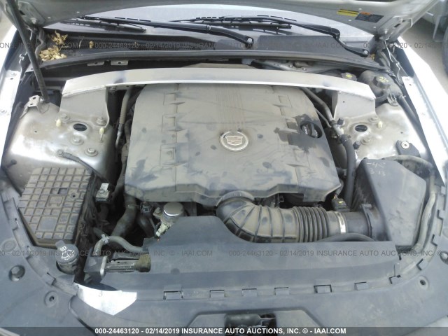 1G6DL5EV0A0150222 - 2010 CADILLAC CTS PERFORMANCE COLLECTION Серебристый фото 10