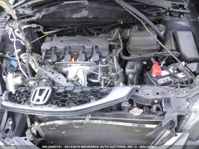 2HGFB2F99FH526252 - 2015 HONDA CIVIC EXL GRAY photo 10