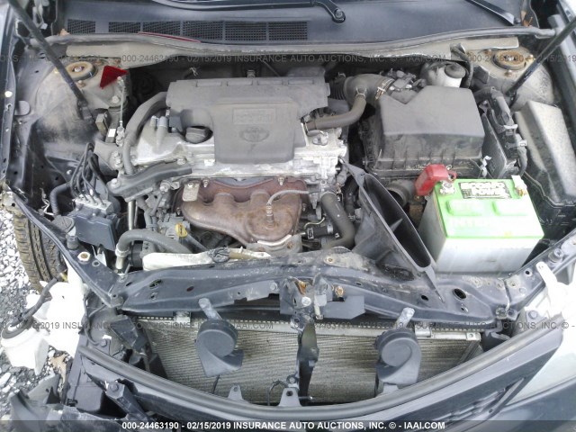 4T1BF1FK7DU654347 - 2013 TOYOTA CAMRY L/SE/LE/XLE BLACK photo 10