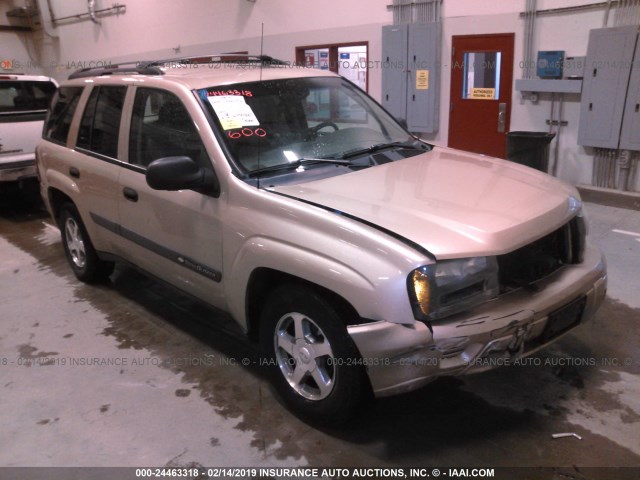 1GNDT13S342238843 - 2004 CHEVROLET TRAILBLAZER LS/LT TAN photo 1