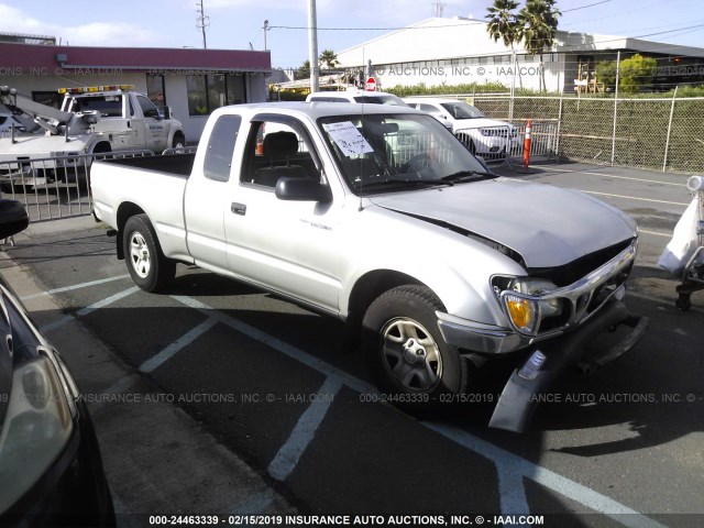 5TEVL52N04Z436209 - 2004 TOYOTA TACOMA XTRACAB SILVER photo 1