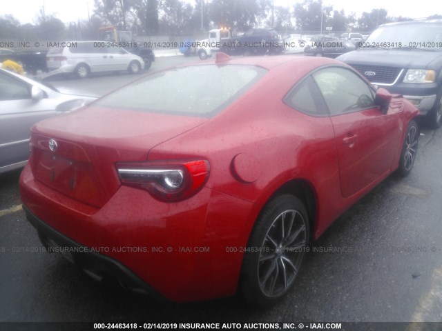JF1ZNAA16H8711176 - 2017 TOYOTA 86 SPECIAL EDITION RED photo 4