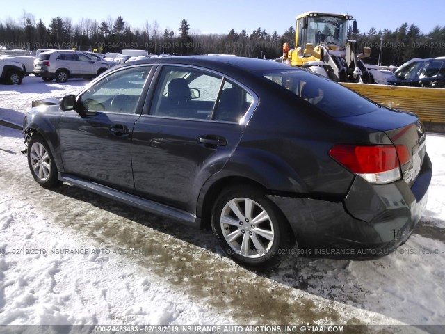 4S3BMBC65A3247085 - 2010 SUBARU LEGACY 2.5I PREMIUM GRAY photo 3