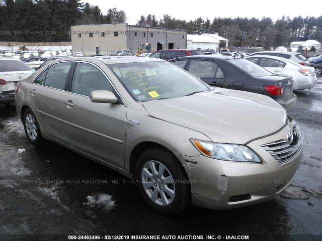 4T1BB46K69U081414 - 2009 TOYOTA CAMRY HYBRID GOLD photo 1