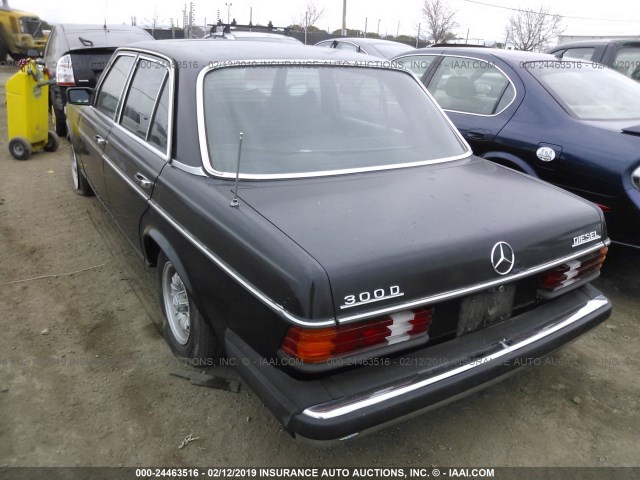 12313012163298 - 1979 MERCEDES-BENZ 300 BLACK photo 3