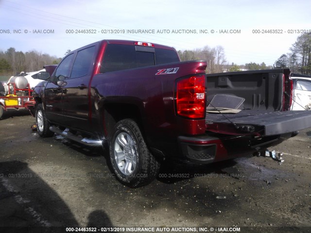 3GCUKRECXHG355221 - 2017 CHEVROLET SILVERADO K1500 LT BURGUNDY photo 3