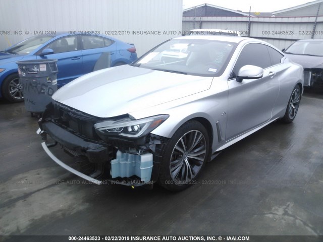 JN1CV7EKXHM110076 - 2017 INFINITI Q60 PREMIUM SILVER photo 2