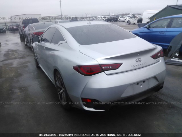 JN1CV7EKXHM110076 - 2017 INFINITI Q60 PREMIUM SILVER photo 3