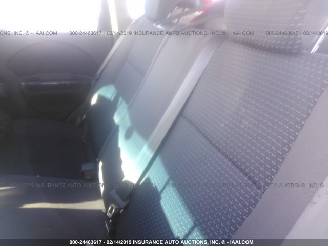 KL1TD66608B047214 - 2008 CHEVROLET AVEO LS RED photo 8